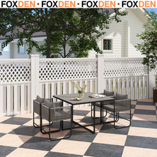 4 Seater Rattan Cube Garden