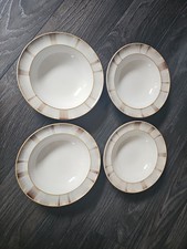 4 X Denby Truffle Wide Rimmed