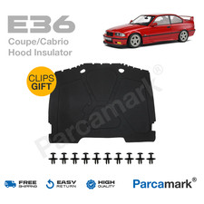 BMW E36 Coupe Cabrio Hood Insulation Pad with Clips – 1990-1999