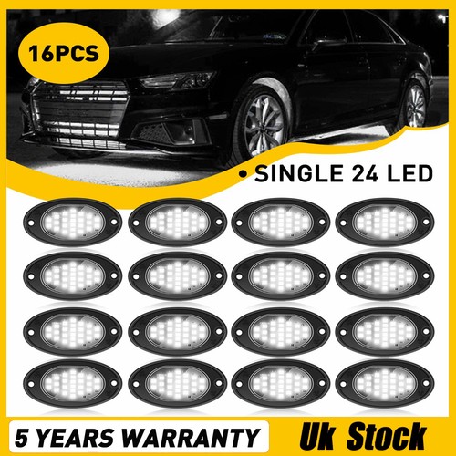 16x white led rock - 16x, pods