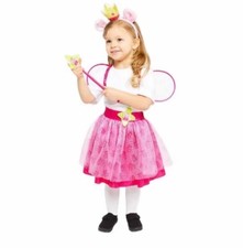 Peppa Pig Kids Pink Fairy Princess Costume – Wings, Wand & Crown Set