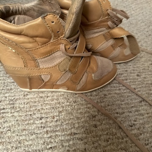 Ash wedge leather sneakers - ash,