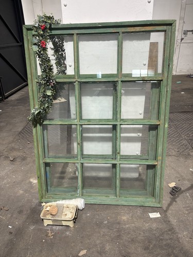 Pair vintage glass pane - pair,