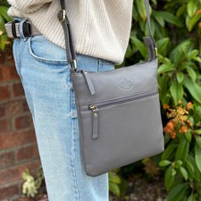 Rowallan Grey Leather Shoulder