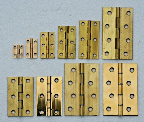 Brass butt hinges solid drawn - brass,