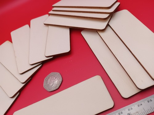 Wood rectangle 5cm craft - wood, 19