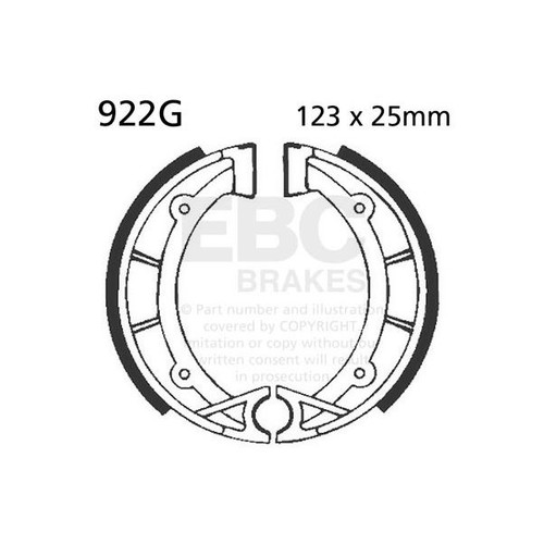 Ebc grooved brake shoe - ebc,