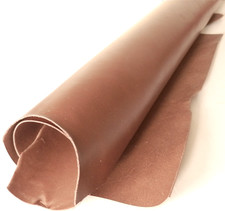 2MM THICK SADDLE TAN FULL GRAIN VEG TAN CRAFT TOOLING LEATHER HIDE OFFCUTS