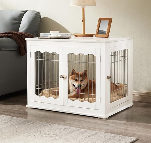 Wooden dog crate house - dog,