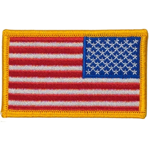 Reverse american flag - american, patch