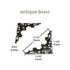 12pcs Metal Decorative Corner