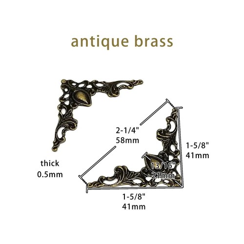 12pcs metal decorative corner - 12pcs,