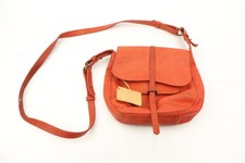 Vintage Radley Shoulder Bag Cross Body Satchel Messenger Leather Orange