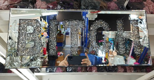 Silver mirror diamond crush - diamond,