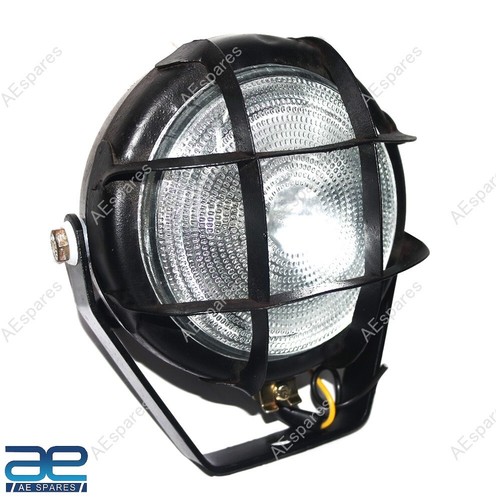 Black plough lamp spot light - black,