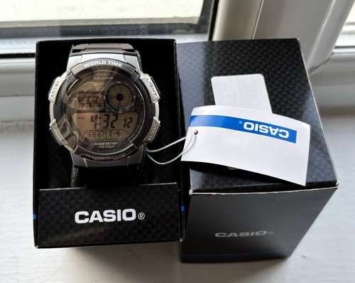 Casio world time lcd - world, men's