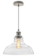 Vintage Glass Shade Chandelier