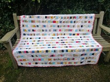 Patchwork quilt blanket throw