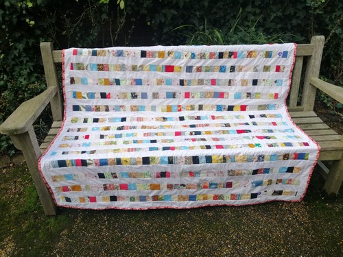 Patchwork quilt blanket throw