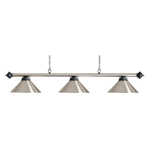 Pool table lights brushed - table,
