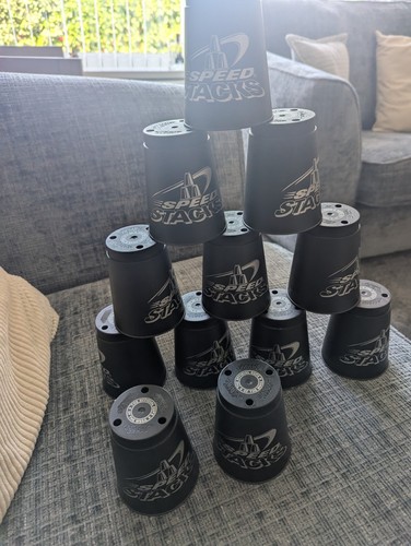 Speed stacks cups black - black, 12