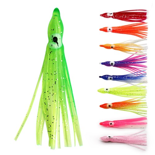 50pcs luminous soft octopus - luminous,