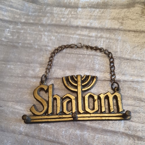 Shalom menorah copper metal - shalom, 3