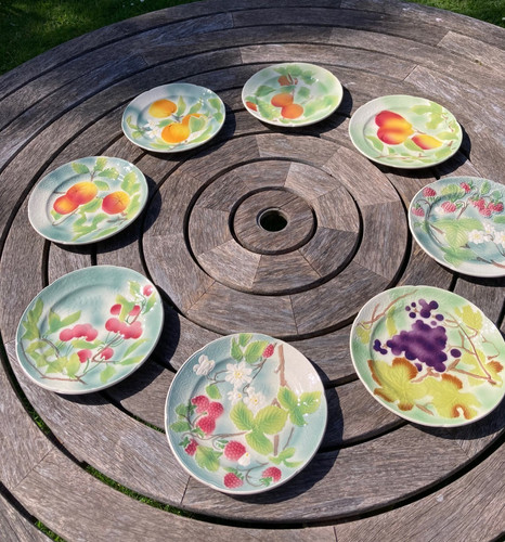 Vintage set french majolica - of,