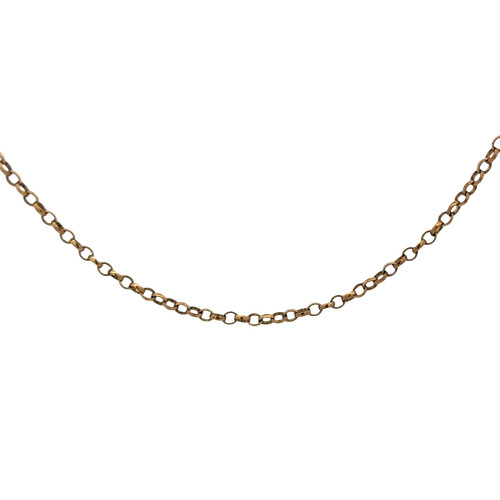 9ct yellow gold - belcher, chain