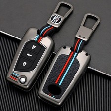 Flip Key Fob Case Cover Keychain For Toyota RAV4 CHR Corolla Camry Accessories
