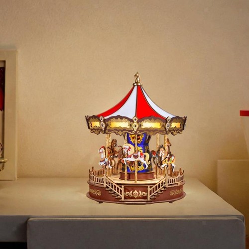 Carousel music box - wind, up