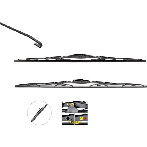 Wiper blade front - blade, fits
