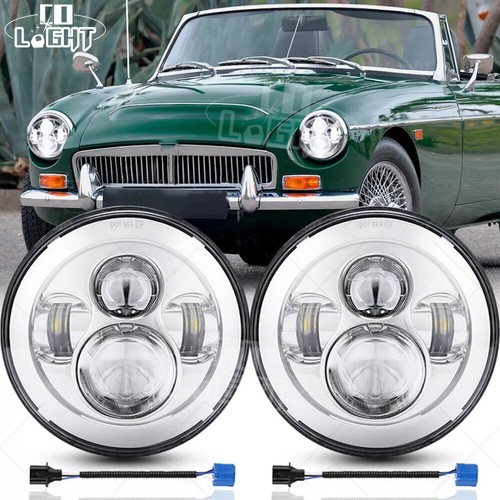 Pair inch led headlights - 7",