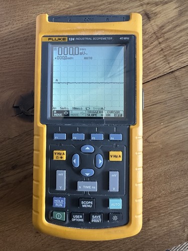Fluke 124 scopemeter 25ms - fluke,