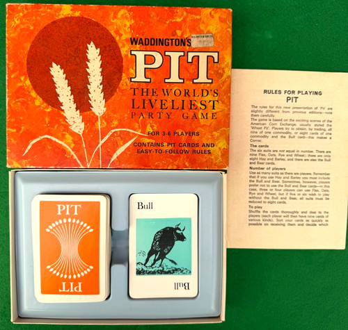 Pit vintage card game - game, 1964