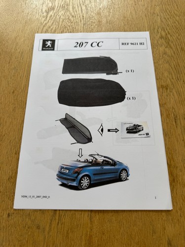 Genuine peugeot 207cc wind - genuine,