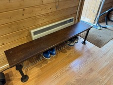 Vintage school bench with