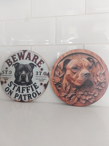 Staffie bull dog wall - staffie,