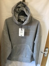 Bershka Grey Unisex hoodie XS