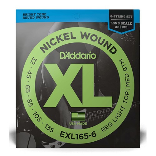 Addario exl165 bass - exl165-6, guitar