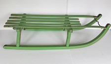 Vintage wooden sleigh sledge snow sleigh- original paint, metal runners.