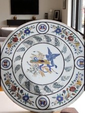 24" Marble Inlay Coffee Table