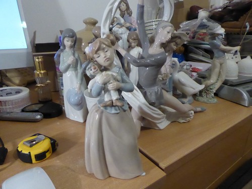 Lladro nao large girl with - lladro,