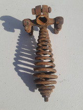 Vintage Girder Fork Top Yoke, Handlbar Clamps & Spring Could be Webb? Norton BSA