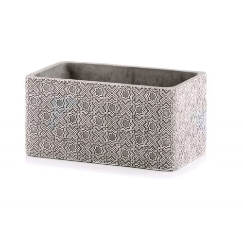 Concrete flower pot large - concrete,