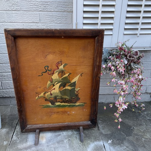 Antique sailing ship - sailing, /