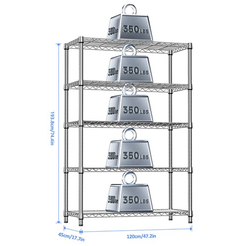 Mzg steel storage shelving - m,
