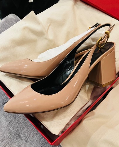 New valentino sling back - back, chain