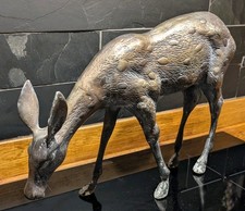Large Faux bronze Deer garden