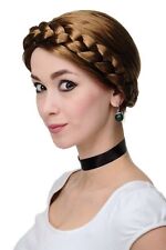 Wig carnival braided braid costume Ukraine brown rj010-p8